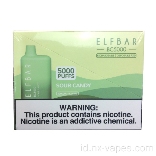 Bilah elf vape sekali pakai hilang Mery 5000 puffs